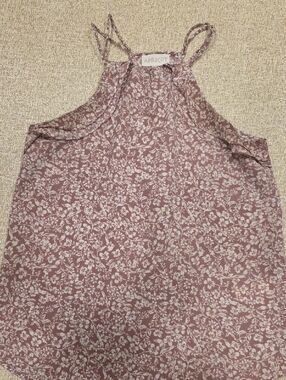APRICOT Mauve Floral Halter Cami XS